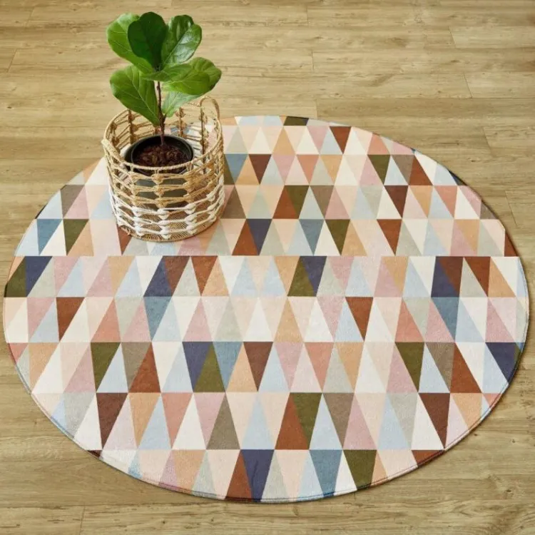Picture of Warm Alpine Round Printed Rug
