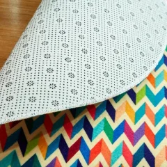 Picture of Multi Coloured Chevron Printed Rug