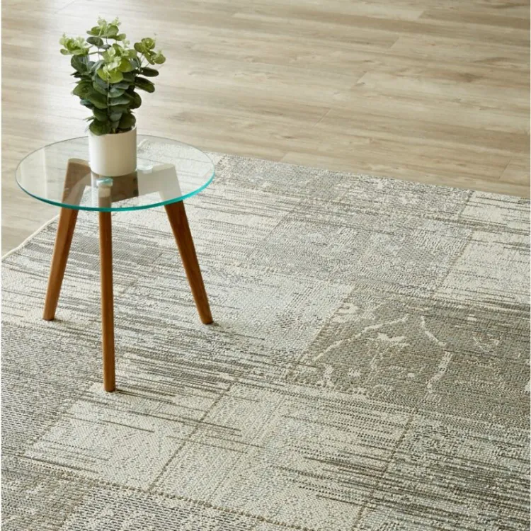 Picture of 4.00 x 2.68 Vintage Patchwork Outdoor Rug