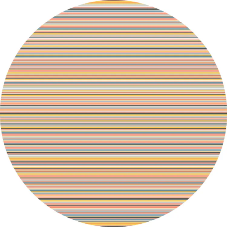 Picture of Candy Stripe Bliss Round Printed Rug