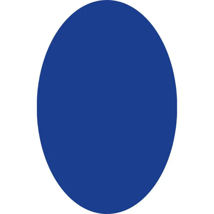 Picture of COLOUR CRUSH COBALT OVAL (PRINTED RUG)