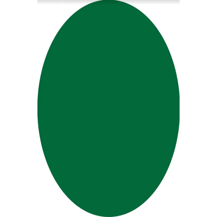 Picture of COLOUR CRUSH GREEN OVAL (PRINTED RUG)