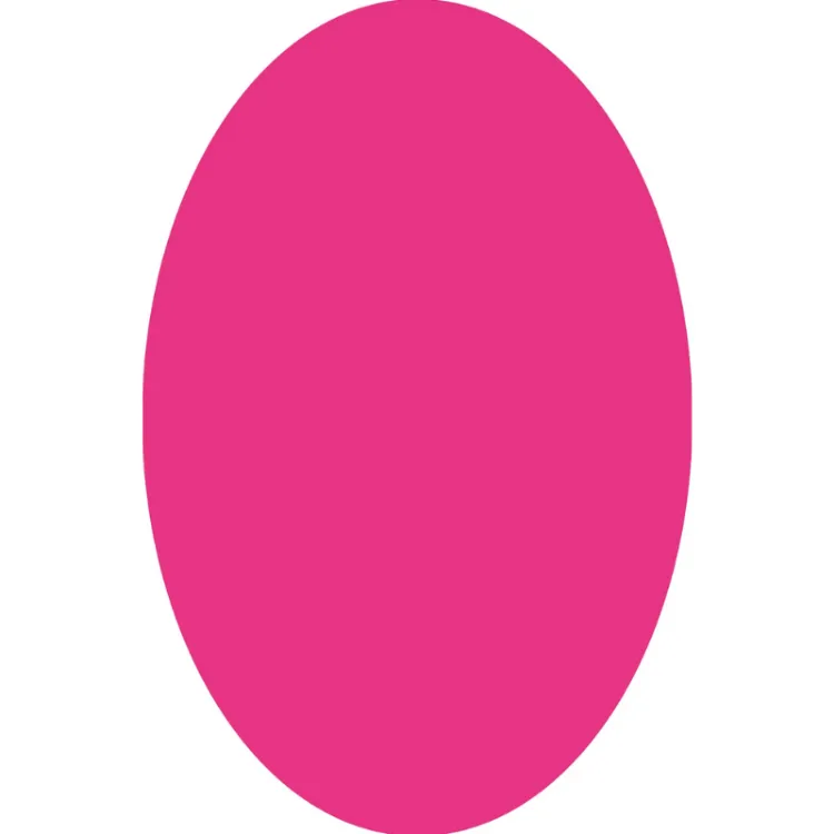 Picture of COLOUR CRUSH HOT PINK OVAL (PRINTED RUG)