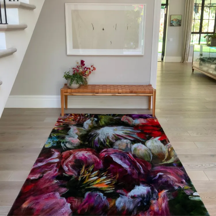 Picture of Kim Black Living in Colour Printed Rug