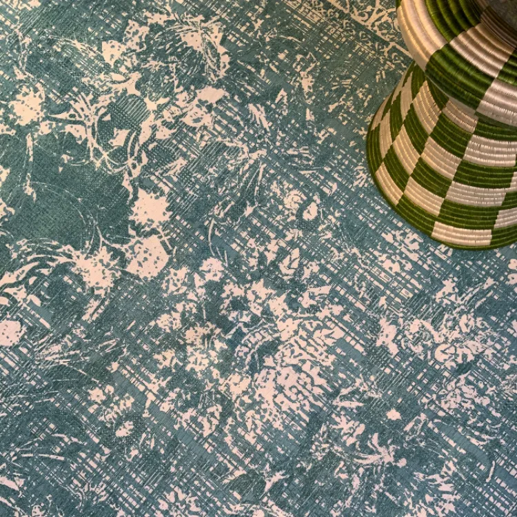 Picture of Ageless Aqua Printed Rug
