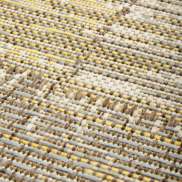 Picture of 1.60 x 3.40 Vintage Patchwork Yellow Outdoor Rug