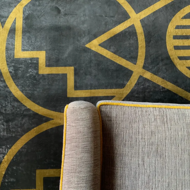 Picture of Ndebele Copper Printed Rug