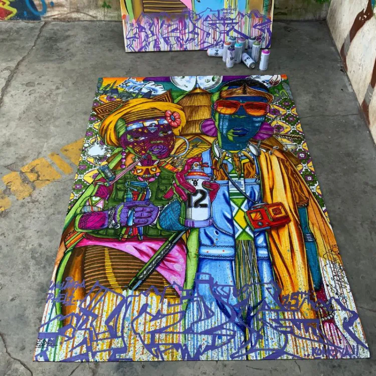 Picture of DREDA | Ukungapheli Komoya Printed Rug