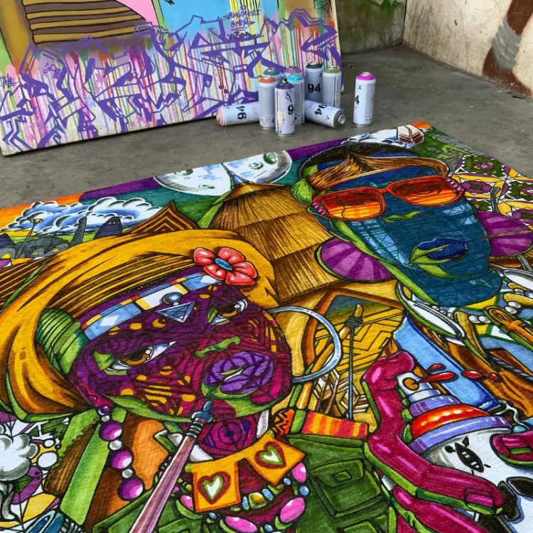 Picture of DREDA | Ukungapheli Komoya Printed Rug