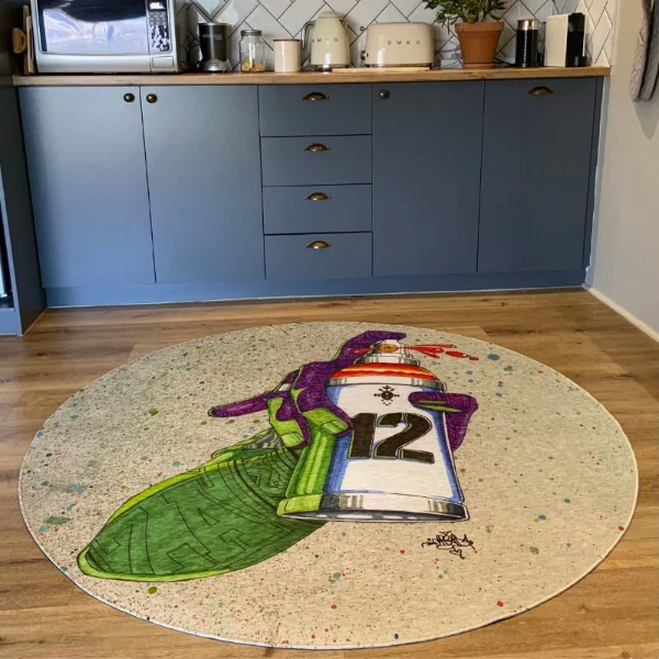 Picture of DREDA 0.90D Umoya Round Printed Rug