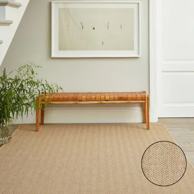 Picture of Natural Look Weave Straw Factory Shop Outdoor Rug