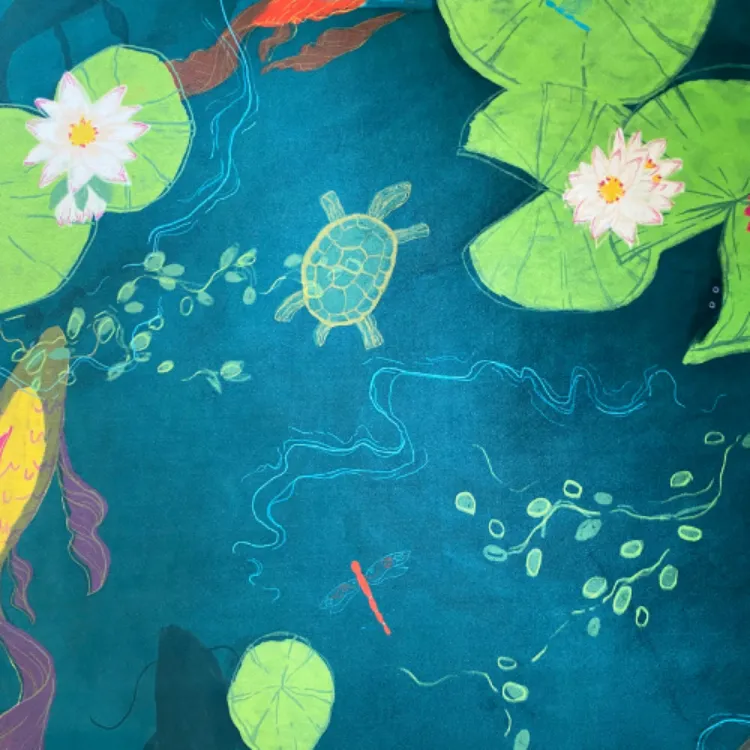 Picture of Pond Life | Jané CTCA Printed Rug