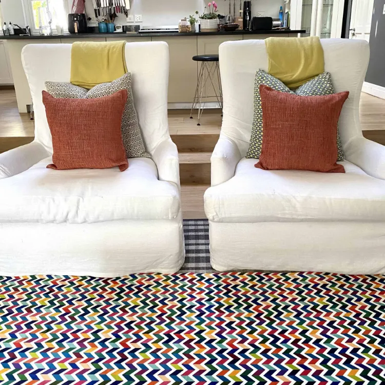 Picture of Colourful Zig Zag Printed Runner