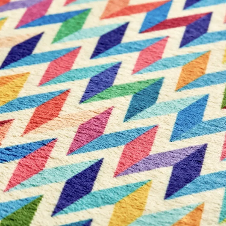Picture of Colourful Zig Zag Printed Runner