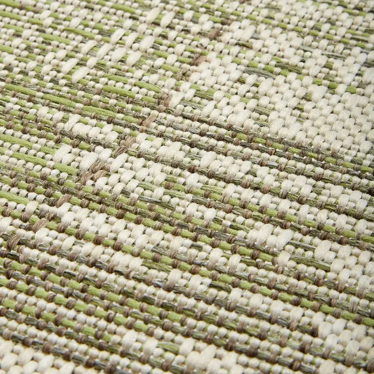 Picture of 0.80 x 3.00 Vintage Patchwork Green Medium Outdoor Runner
