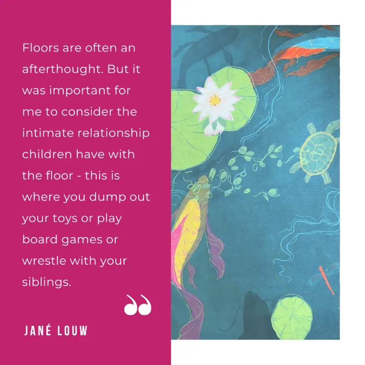 Picture of Pond Life | Jané CTCA Printed Rug