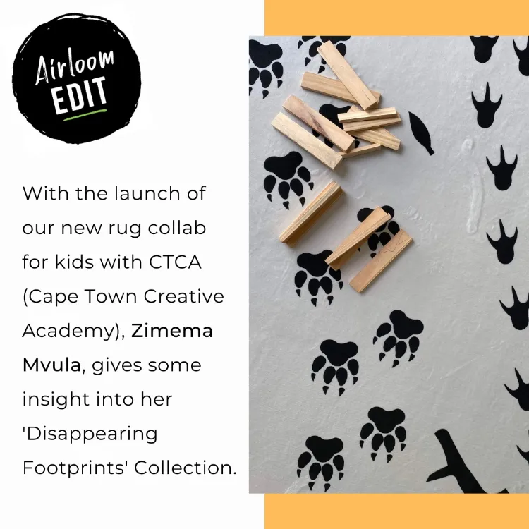 Picture of Footprints Multicoloured | Zimema CTCA Printed Rug