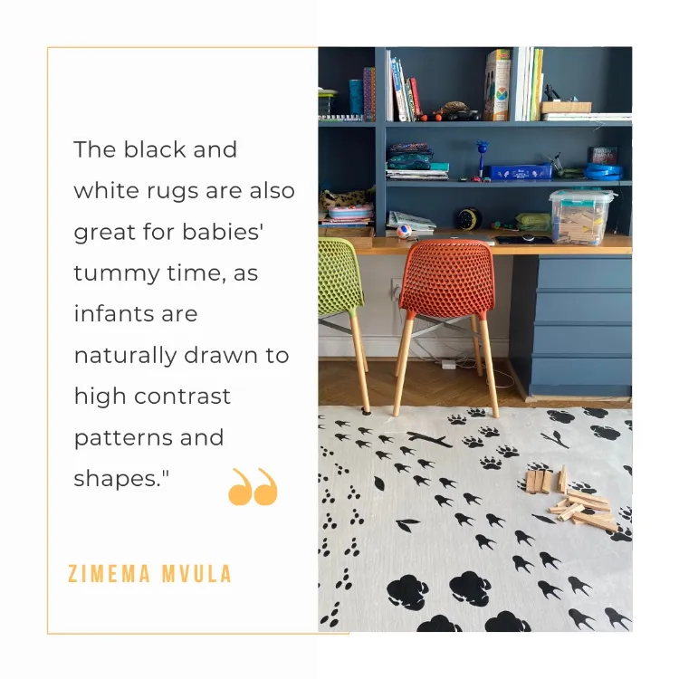 Picture of Footprints Multicoloured | Zimema CTCA Printed Rug