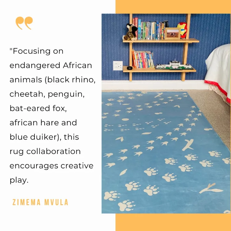 Picture of Footprints Sky | Zimema CTCA Printed Rug