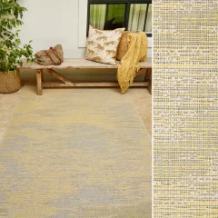 Picture of 0.80 x 2.00 Concrete Yellow Short Outdoor Runner