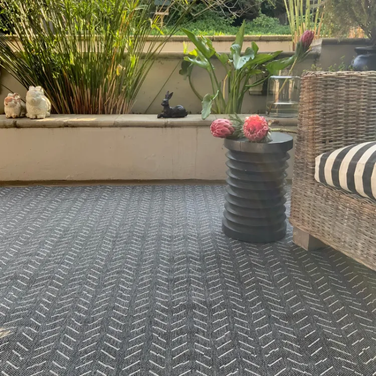 Picture of Peaks Grey Factory Shop Outdoor Rug