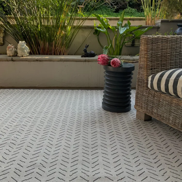Picture of Peaks Grey Factory Shop Outdoor Rug