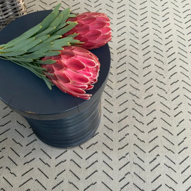 Picture of Peaks Grey Factory Shop Outdoor Rug