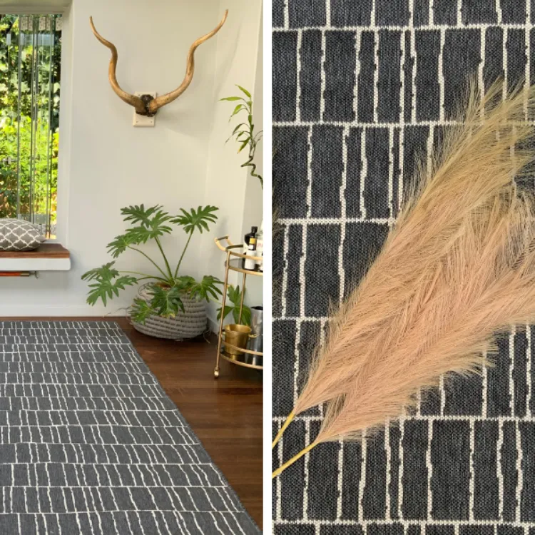 Picture of Stacks Grey Outdoor Factory Shop Rug