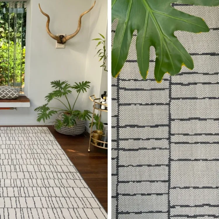 Picture of Stacks Grey Outdoor Factory Shop Rug