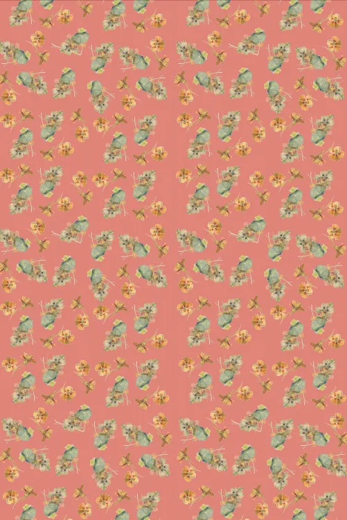 Picture of NASTURTIUM CORAL (TABLECLOTH)