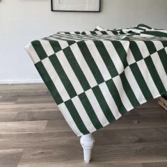 Picture of BROKEN STRIPE GREEN (TABLECLOTH)
