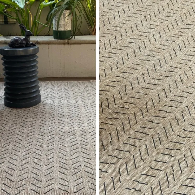 Picture of 0.90 x 4.50 Peaks Almond Long Outdoor Runner
