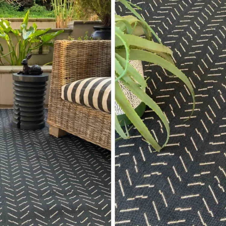 Picture of 0.90 x 4.50 Peaks Almond Long Outdoor Runner