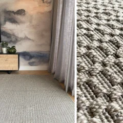 Picture of 1.15 x 2.75 Knotted Pewter Factory Shop Outdoor Rug