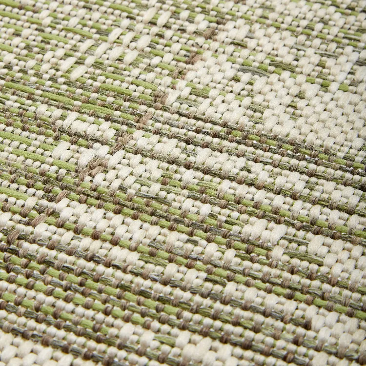 Picture of  0.80 x 3.00 Vintage Patchwork Green Medium Outdoor Runner