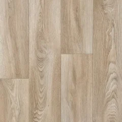 Solace vinyl shown flat, pale oak planks with a soft grain