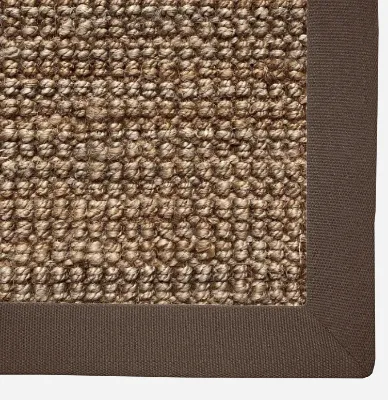 Picture of 1.80 x 2.00 Jute Rug with Taupe Binding