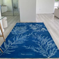 Picture of Cyanotype Portrait Printed Rug