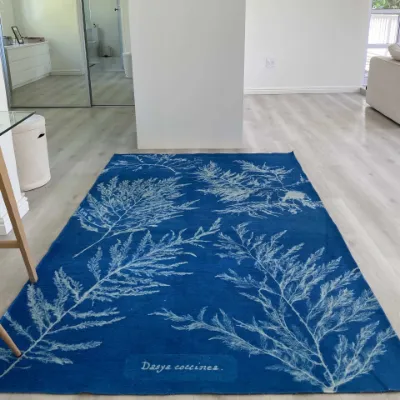 Picture of Cyanotype Portrait Printed Rug