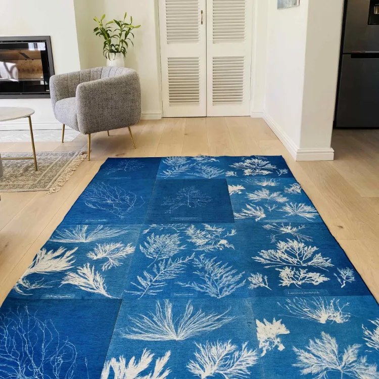Picture of Cyanotype Collage Printed Rug 