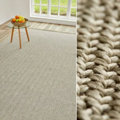 Picture of 4.00 x 2.26 Natural Look Weave Silver Outdoor Rug
