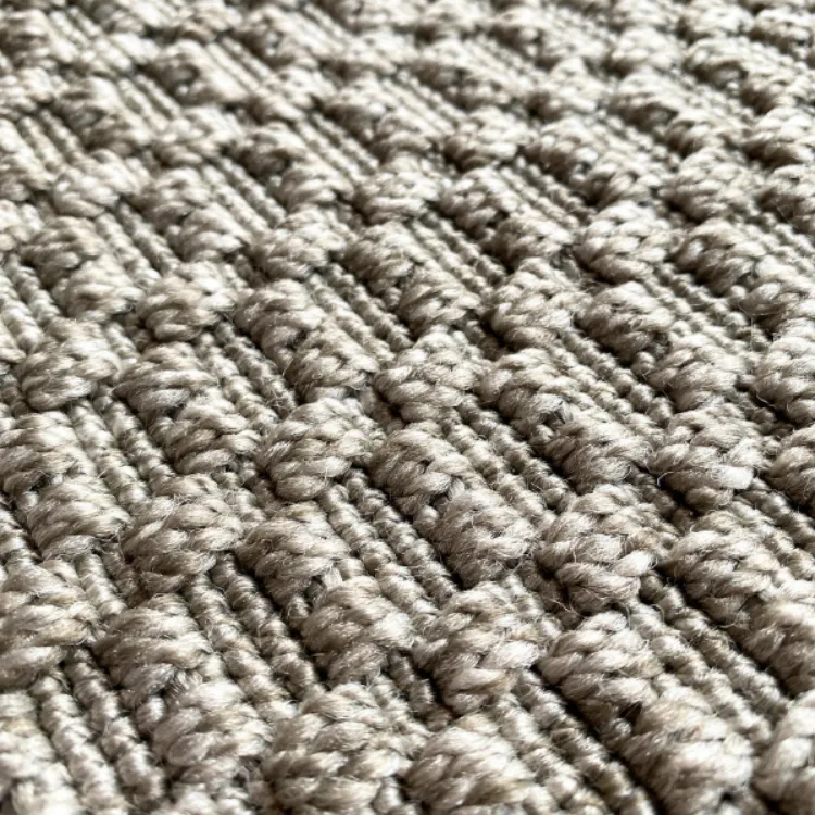 Picture of 3.96 x 2.60 Knotted Pewter Factory Shop Outdoor Rug
