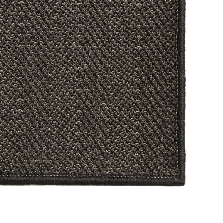 Picture of 2.40 x 2.30 Natural Look Weave Black Outdoor Rug