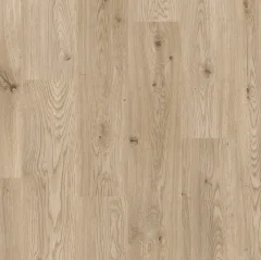 Pantin Beige Oak laminate shown flat, a pale beige oak with a fine grain