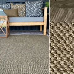 Sisal Storm Cloud Natural Rug