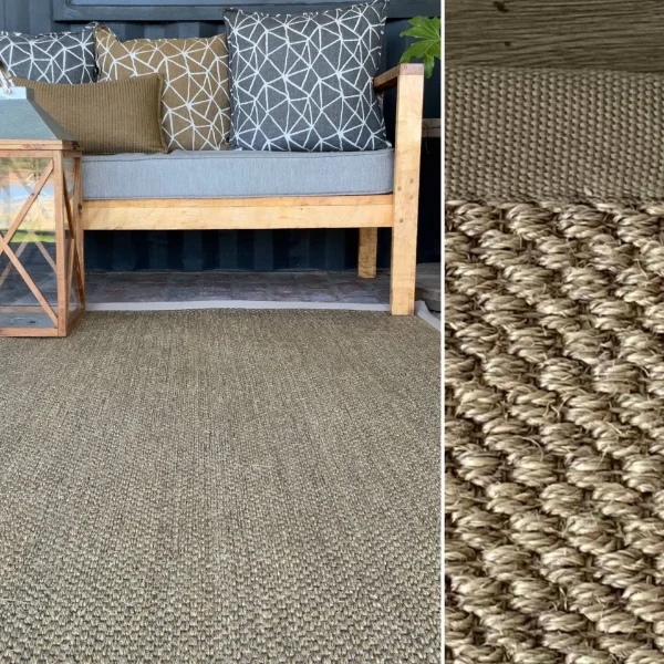 Sisal Storm Cloud Natural Rug