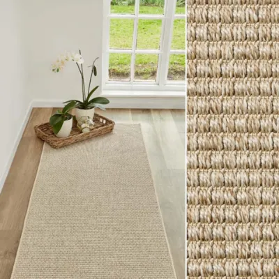 Picture of 1.00 x 4.00 Chunky Boucle Stone Long Outdoor Runner