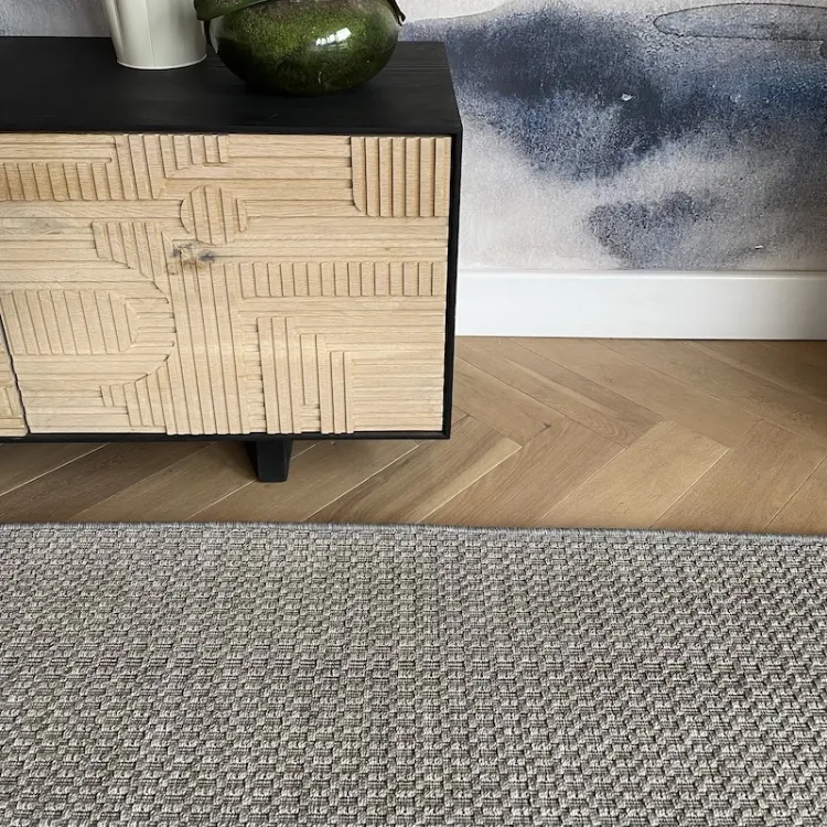 Picture of 1.20 x 2.45 Knotted Pewter Factory Shop Outdoor Rug