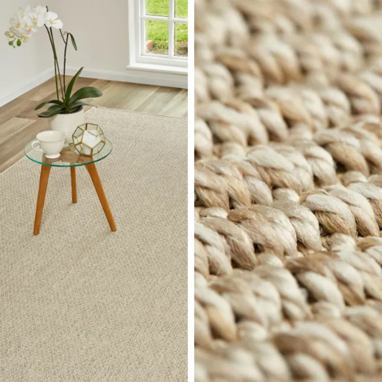 Picture of 1.00 x 6.00 Chunky Boucle Stone Long Outdoor Runner
