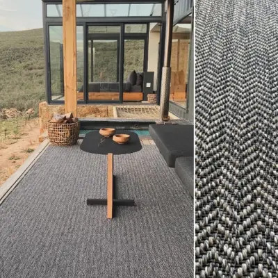 Picture of 4.00 x 1.80 Arrow Slate Outdoor Rug